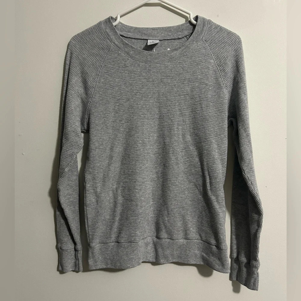 TNA Waffle Raglan Long Sleeve Top